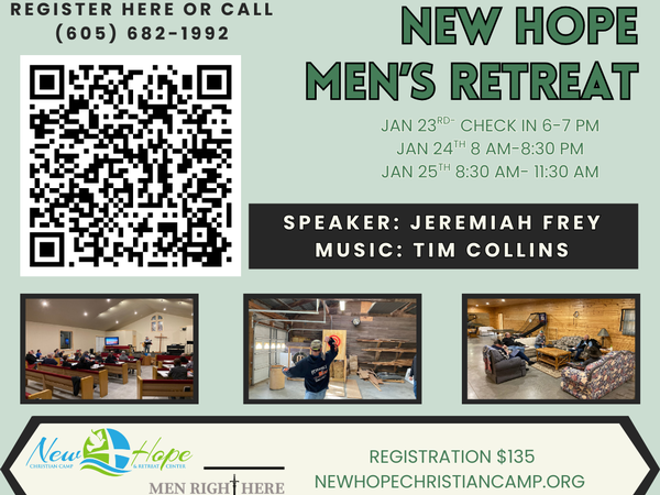 Men's Retreat 2026- Sign up now!